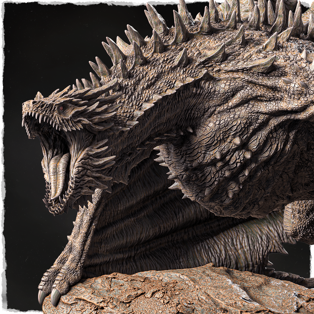 3D Printable North American Elder Wyvern by Evox Arts